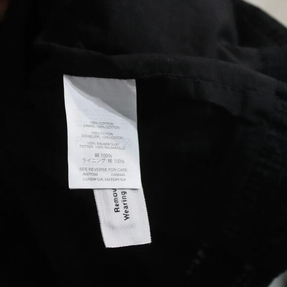 J. Crew Black Flutter Sleeve Eyelet Midi Shift Dress Sz 10 - Picture 6 of 11